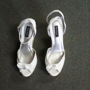 White white heels